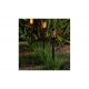 Baliza solar led decorativa ip44 efecto llama pack 4 unidades